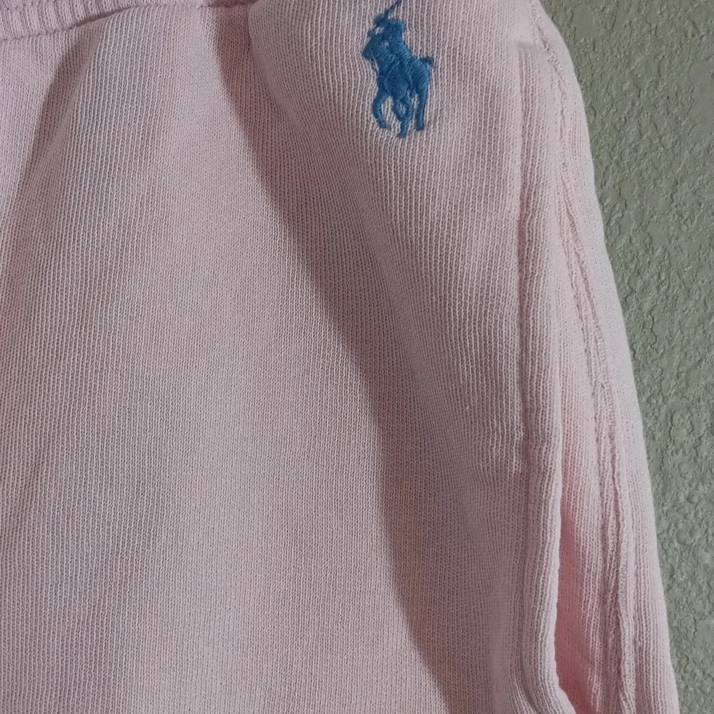 Polo by Ralph Lauren Light Pink Terry Drawstring Women's Shorts - Picture 4 of 5